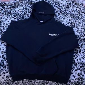 ESSENTIALS FEAR OF GOD- PULLOVER HOODIE-COLOR BLACK